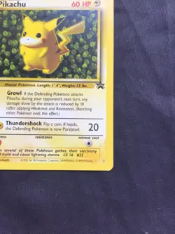 Pokemon Cards: Wizards Black Star Promo: Pikachu 1 - Image 4