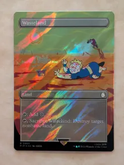 Wasteland Borderless Surge Foil R 0889 Fallout PIP MTG NM - Image 1