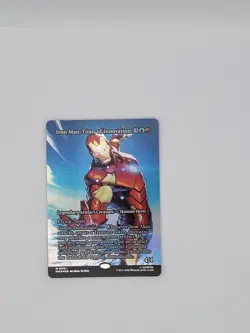 MTG Iron Man, Titan of innovation (Borderless) Foil 0091 - Marvel Super Heroes - Image 1