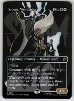 Storm, Windrider (Borderless) Rare Marvel Super Heroes 375 MTG Near Mint 2026 - Image 1