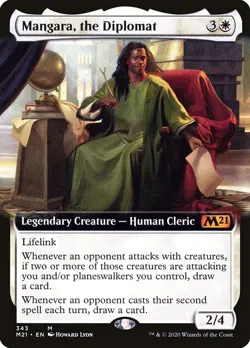 Mangara, the Diplomat (Extended Art) [Core Set 2021] Foil Near Mint - Image 1
