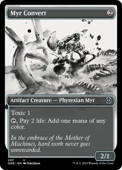 Myr Convert (Showcase) 297 MTG Phyrexia: All Will Be One Uncommon NP - Image 1