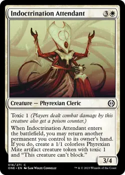 Indoctrination Attendant 16 MTG Phyrexia: All Will Be One Common NP - Image 1