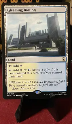 MTG - Gleaming Bastion - 0267 - R - MSH - REGULAR - Image 1