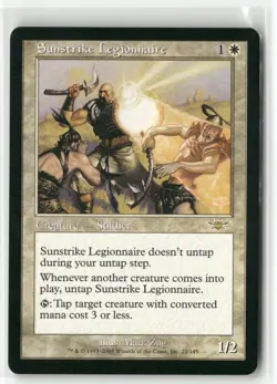 Sunstrike Legionnaire 22 Rare Legions Magic: The Gathering Lightly Played - Image 1