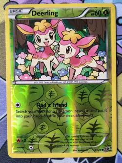Pokemon Card TCG - Deerling - 8/124 - Reverse Holo - XY Fates Collide - Image 1