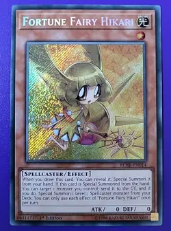 Fortune Fairy Hikari - BLHR-EN014 - Secret Rare - 1st Ed - LP - YuGiOh Card - Image 1