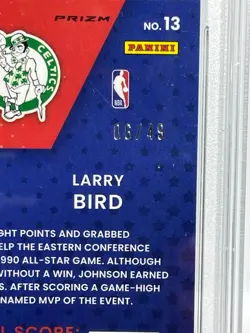 Magic Johnson & Larry Bird - Autographed!! 2021 DONRUSS OPTIC Blue /49 PSA AUTO - Image 5