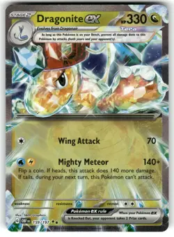 Dragonite ex 159/197 Double Rare Obsidian Flames Pokemon Holo VLP - Image 1