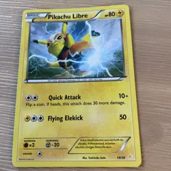 Pikachu Libre (14 - Non-Holo) 14/30 XY Trainer Kit: Pikachu Libre & Suicune. LP - Image 1