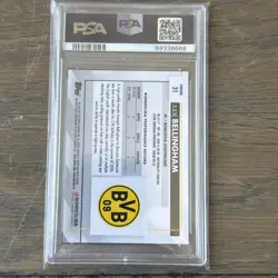 2020-21 Topps Chrome Bundesliga Sapphire Edition Jude Bellingham #31 (RC) PSA 10 - Image 2