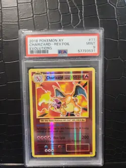 PSA 9 Charizard 11/108 Evolutions Reverse Holo - Image 2
