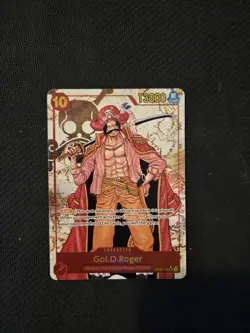 One Piece TCG English OP09-118 Alt Art SEC Gol.D.Roger Card Near Mint Condition - Image 1
