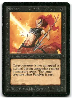 Paralyze Beta Edition MP MTG Card - Image 1