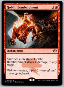 Goblin Bombardment 279 Rare Modern Horizons 2 Magic: The Gathering Near Mint - Image 1