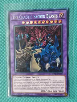 Yu-Gi-Oh Chaos Origins The Chaotic Sacred Beasts 1st Edition Secret Rare - Image 1