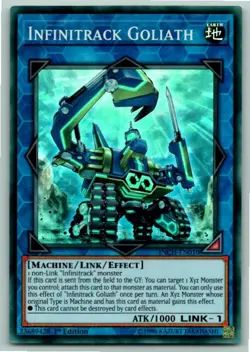 Infinitrack Goliath - Super Rare YUGIOH Card Mint / Near Mint Condition - Image 1