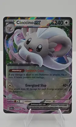 Cinccino ex 073/086 Me04: Chaos Rising Holo - Image 1