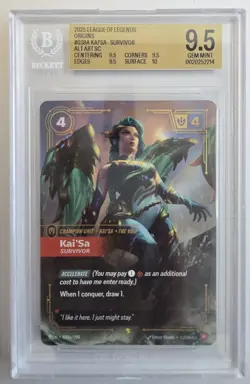 2025 League Of Legends Origins #039A KAI'SA SURVIVOR ALT ART BGS 9.5 - Image 1