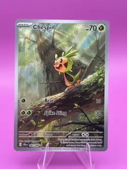 Pokemon TCG Illustration Rare Chespin 087/086 Chaos Rising (English) - Image 1