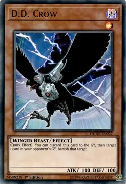 Yugioh D.D. Crow DUDE-EN027 Ultra Rare 1st Edition NM - Image 1