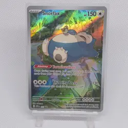 Pokemon TCG Snorlax Promo Scarlet & Violet 151 Black Star Holo Card Sealed - Image 1