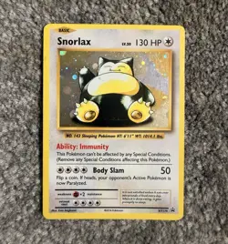 Pokemon TCG Snorlax Holo Promo XY Promos XY179 English 2016 - Image 1