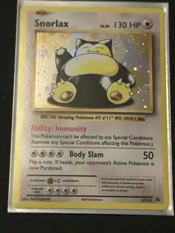 Pokemon TCG Snorlax Holo Black Star Promo Card XY179 2016 Evolutions - Image 1