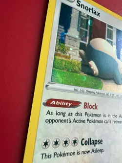 Pokemon TCG Snorlax Pokemon Go 055/078 Holo Promo Cosmos Holo Rare Promo NM - Image 2