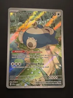 Pokemon Card TCG Snorlax 051 Scarlet & Violet Black Star Promo Rare Holo LP - Image 1