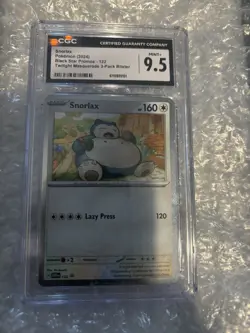 CGC 9.5 2024 Pokemon TCG SV Promo Snorlax 122 Holo English 160 HP - Image 2