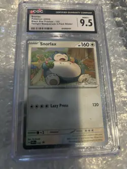 CGC 9.5 2024 Pokemon TCG SV Promo Snorlax 122 Holo English 160 HP - Image 4