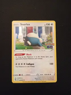 Pokemon TCG Snorlax Holo Promo Card Pokemon Go 055/078 - Image 1