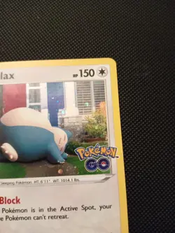 Pokemon TCG Snorlax Holo Promo Card Pokemon Go 055/078 - Image 5