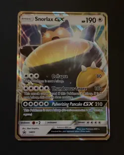 The Pokemon Company Snorlax GX Holo Promo EN SM05 SM 190 HP Pokemon TCG - Image 1