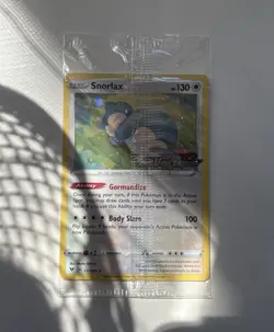 Pokemon TCG Snorlax 131/185 Vivid Voltage Stamped Promo Holo Card English SEALED - Image 1