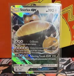 Pokemon TCG SM Black Star Promos SM05 Snorlax GX Promo Holo EN - Image 1