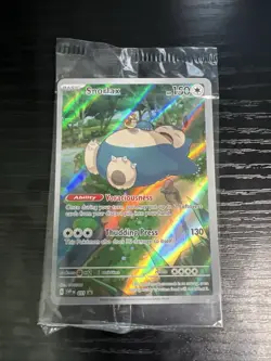 Pokemon TCG Snorlax SVP051 Holo 151 black star Promo Card Sealed - Image 1