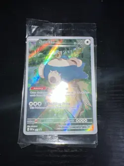 Pokemon TCG Snorlax SVP051 Holo 151 black star Promo Card Sealed - Image 2
