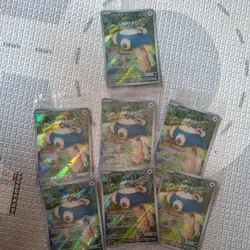 7 x Pokemon TCG Snorlax Svp Black Star ProMos Technologies 051 Holo Promo - Image 1