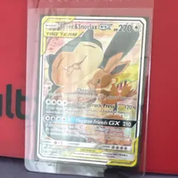 Eevee & Snorlax GX SM169 Promo Holo 270 HP English Pokemon TCG - Image 3