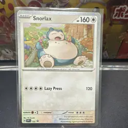 The Pokemon Company Pokemon TCG Snorlax 122 SV Promo Holo Basic 160HP (EN) - Image 1