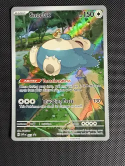 Pokemon TCG Snorlax 051 Sv: Scarlet & Violet Promo Full Art Holo English Card - Image 1