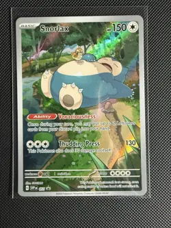 Pokemon TCG Snorlax 051 Sv: Scarlet & Violet Promo Full Art Holo English Card - Image 3