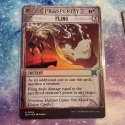 Fling (FOIL) x1 - MTG Breaking News OTP #24 - Image 1