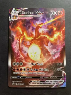 Pokemon TCG Charizard VMAX SWSH261 Holo Black Star Promo Card Near Mint Mint - Image 1