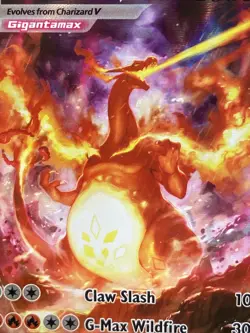 Pokemon TCG Charizard VMAX SWSH261 SWSH: Sword & Shield Black Star Promo Holo - Image 2