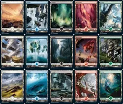 Zendikar Rising x15 Full Art Land Set x1 Of Each Art - Near Mint Magic MTG - Image 1