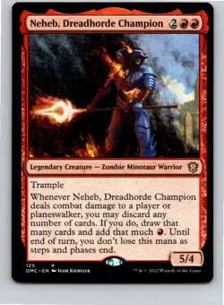 Magic the Gathering Neheb, Dreadhorde Champion Commander: Dominaria United MTG - Image 1