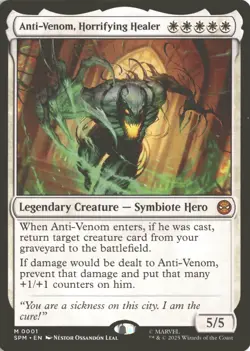 MTG Anti-Venom, Horrifying Healer (0001) *Non-Foil* Mythic Spider-Man SPM NM/MT - Image 1